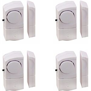 Velamp Set van 4 magnetische deur- en raamalarmen. Wit Velamp Set van 4 magnetische deur- en raamalarmen. Wit