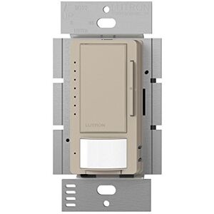 Lutron Maestro LED+ Bewegingssensor Dimmer Schakelaar Geen Neutraal vereist MSCL-OP153M-TP Taupe Lutron Maestro LED+ Bewegingssensor Dimmer Schakelaar Geen Neutraal vereist MSCL-OP153M-TP Taupe