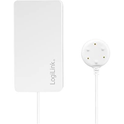 Logilink SH0114 Wi-Fi Smart Home Waterleksensor, bestuurbaar via app, IP20, Tuya compatibel, ondersteunt Amazon Alexa en Google Home, wit Logilink SH0114 Wi-Fi Smart Home Waterleksensor, bestuurbaar via app, IP20, Tuya compatibel, ondersteunt Amazon Alexa en Google Home, wit