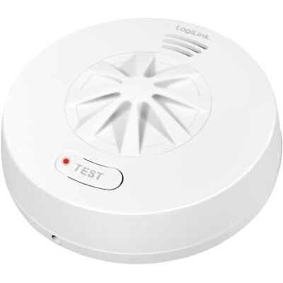 Logilink SC0232 hittemelder, branddetectie klasse A1 (54 °C tot 65 °C), >85 dB alarm akoestisch/optisch, batterij van 10 jaar, kleur: wit Logilink SC0232 hittemelder, branddetectie klasse A1 (54 °C tot 65 °C), >85 dB alarm akoestisch/optisch, batterij van 10 jaar, kleur: wit