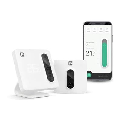 Garza Smart 401367G 401367G Intelligente wifi-thermostaat voor radiatoren en verwarming, met adapter, verbruiksmeter, touch-bediening, open raamherkenning, app- en spraakbediening, Alexa/Google, Garza Smart 401367G 401367G Intelligente wifi-thermostaat voor radiatoren en verwarming, met adapter, verbruiksmeter, touch-bediening, open raamherkenning, app- en spraakbediening, Alexa/Google,