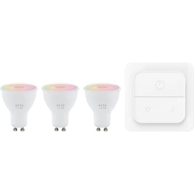 EGLO GU10 4.9W RGB+Tunable White LED Lamp - Dimbaar, 2700-6500K, 345lm EGLO GU10 4.9W RGB+Tunable White LED Lamp - Dimbaar, 2700-6500K, 345lm