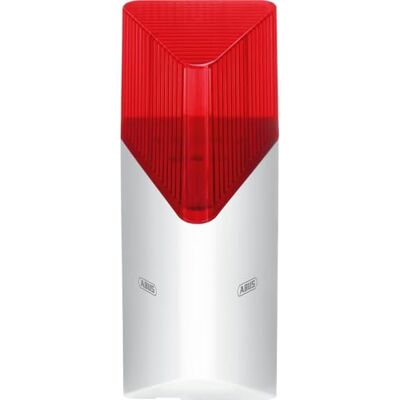 ABUS Buitensirene Smartvest Pro Draadloos, 105 dB, Rood Flitslicht, Wit IP44 weerbestendig, sabotagebeveiliging, eenvoudige installatie met schroeven en pluggen inbegrepen ABUS Buitensirene Smartvest Pro Draadloos, 105 dB, Rood Flitslicht, Wit IP44 weerbestendig, sabotagebeveiliging, eenvoudige installatie met schroeven en pluggen inbegrepen