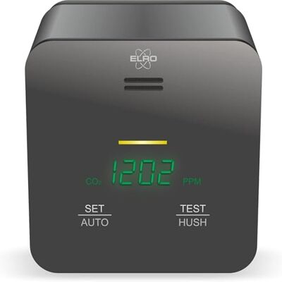 Elro FCO2400 Luchtkwaliteitsmeter - CO2, Vochtigheid, Temperatuur - NDIR Sensor Elro FCO2400 Luchtkwaliteitsmeter - CO2, Vochtigheid, Temperatuur - NDIR Sensor