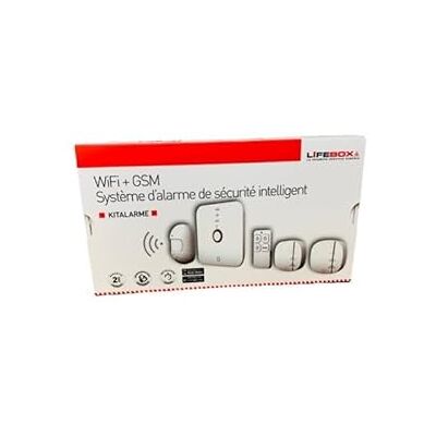 LIFEBOX LBXKITALARMEVANNE01 alarmsysteem GSM en WiFi met anti-overstroming, compatibel met Smartlife, wit LIFEBOX LBXKITALARMEVANNE01 alarmsysteem GSM en WiFi met anti-overstroming, compatibel met Smartlife, wit