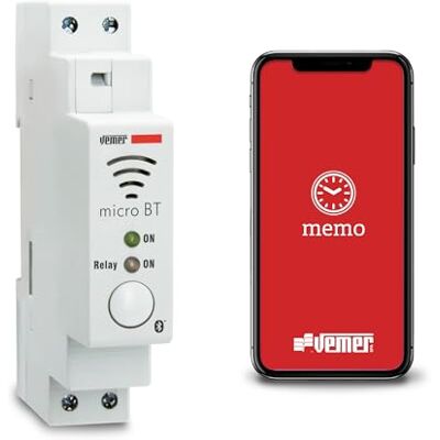 Vemer VE797200 - DIN-module 16A Bluetooth Astronomische Schakelaar Vemer VE797200 - DIN-module 16A Bluetooth Astronomische Schakelaar