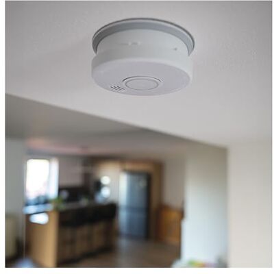 EMOS Rookmelder, brandmelder, brandmelder voor plafond- en wandmontage Foto-elektrische sensor, akoestische signalering 85 dB, optische LED waarschuwing Levensduur 10 jaar incl. 9V batterij EMOS Rookmelder, brandmelder, brandmelder voor plafond- en wandmontage Foto-elektrische sensor, akoestische signalering 85 dB, optische LED waarschuwing Levensduur 10 jaar incl. 9V batterij