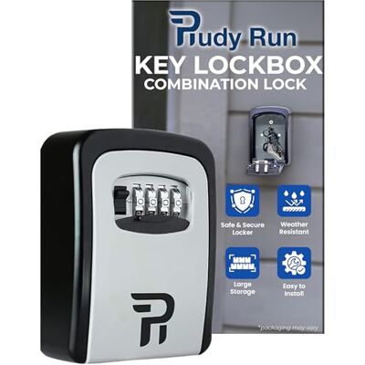 RUDY RUN Sleutelslot box voor buiten Wandmontage Lockbox voor Huissleutels Outdoor Combinatie Key Hiders om een sleutel te verbergen Waterdichte sleutelkluis Opbergslot Box RUDY RUN Sleutelslot box voor buiten Wandmontage Lockbox voor Huissleutels Outdoor Combinatie Key Hiders om een sleutel te verbergen Waterdichte sleutelkluis Opbergslot Box