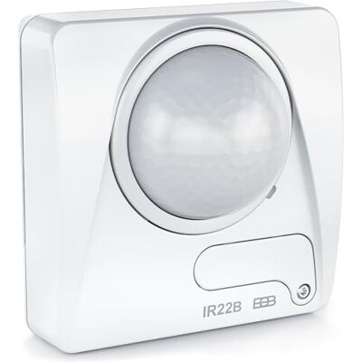 Elektrobock IR22B infrarood bewegingsmelder Voor binnen 360° detectie 10 LED-compatibel instelling: bereik, lumen, duur 3 high-tech sensoren wit Elektrobock IR22B infrarood bewegingsmelder Voor binnen 360° detectie 10 LED-compatibel instelling: bereik, lumen, duur 3 high-tech sensoren wit