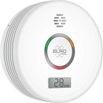 ELRO PRO PK4910 Design Koolmonoxidemelder met 10 jaar batterij Automatische zelftest Nachtmodus Display Voldoet aan Europese Norm EN50291,1 Stuk,Wit ELRO PRO PK4910 Design Koolmonoxidemelder met 10 jaar batterij Automatische zelftest Nachtmodus Display Voldoet aan Europese Norm EN50291,1 Stuk,Wit