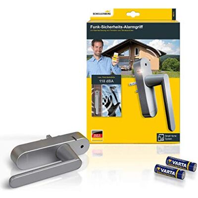 Schellenberg Smart Home draadloze alarmgreep, variabele vierkantlengte 1er Set zilver Schellenberg Smart Home draadloze alarmgreep, variabele vierkantlengte 1er Set zilver