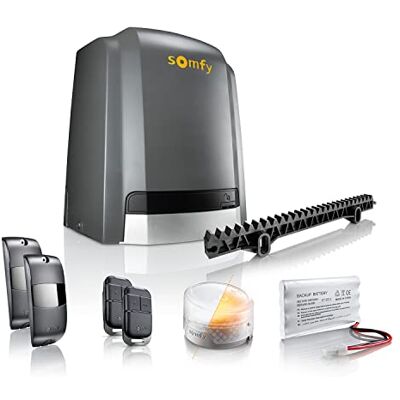 somfy 2401458 Slidymoove 600 poortopener voor schuifpoort Met 2 Keypop afstandsbedieningen, 4 meter rails, 1 back-up batterij, 1 oranje licht en 2 foto-elektrische cellen somfy 2401458 Slidymoove 600 poortopener voor schuifpoort Met 2 Keypop afstandsbedieningen, 4 meter rails, 1 back-up batterij, 1 oranje licht en 2 foto-elektrische cellen