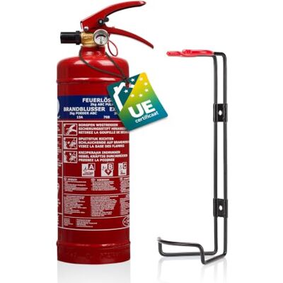 Smartwares Poederblusser 2 kg voor ABC-branden Geschikt voor voertuigen & huizen Inclusief muurbeugel FEX-15127 Smartwares Poederblusser 2 kg voor ABC-branden Geschikt voor voertuigen & huizen Inclusief muurbeugel FEX-15127