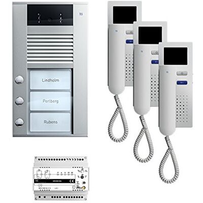 TCS Klingel - PVE1530-0010 Video:pack3 kleur 3 knoppen voor handsfree bellen - Video intercomsysteem TCS Klingel - PVE1530-0010 Video:pack3 kleur 3 knoppen voor handsfree bellen - Video intercomsysteem