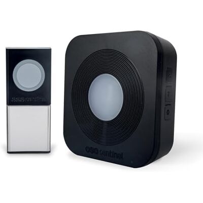 SCS Sentinel Draadloze bel Bereik 200 M 36 Melodieën Ip44 Waterdichte Knop al Geprogrammeerd Lichtindicator 2 Jaar Garantie Discrete Zwarte Kleur SCS Sentinel Draadloze bel Bereik 200 M 36 Melodieën Ip44 Waterdichte Knop al Geprogrammeerd Lichtindicator 2 Jaar Garantie Discrete Zwarte Kleur