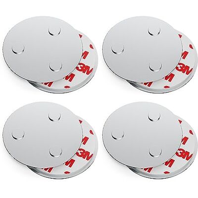 conecto , Magneethouder, sterke magneetbevestiging, universeel bruikbaar, magnetisch en met boorgat, geschikt voor rookmelders, 60 mm, set van 4 conecto , Magneethouder, sterke magneetbevestiging, universeel bruikbaar, magnetisch en met boorgat, geschikt voor rookmelders, 60 mm, set van 4