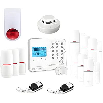 LIFEBOX Alarminstallatie voor thuis, draadloos, WLAN, internetbox en GSM Futura, wit, Smart Life – alarm, schaalbaar, zonder contract en verbonden – gewoon voor je huis – set 6 LIFEBOX Alarminstallatie voor thuis, draadloos, WLAN, internetbox en GSM Futura, wit, Smart Life – alarm, schaalbaar, zonder contract en verbonden – gewoon voor je huis – set 6