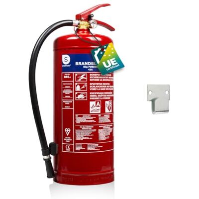 Smartwares Poederblusser 6 kg voor ABC-branden Geschikt voor voertuigen & huizen Inclusief muurbeugel FEX-15167 Smartwares Poederblusser 6 kg voor ABC-branden Geschikt voor voertuigen & huizen Inclusief muurbeugel FEX-15167