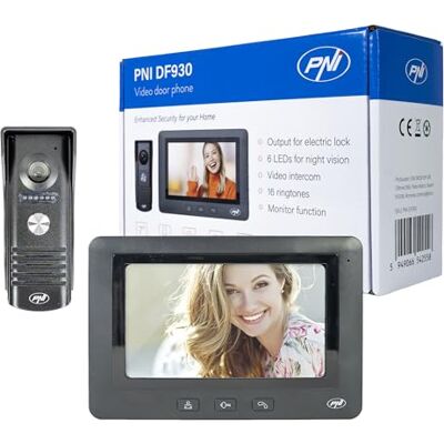 PNI DF930 video intercom met 1 monitor, 7 inch LCD-scherm, 800x480, elektromagnetische yala output, zwart PNI DF930 video intercom met 1 monitor, 7 inch LCD-scherm, 800x480, elektromagnetische yala output, zwart