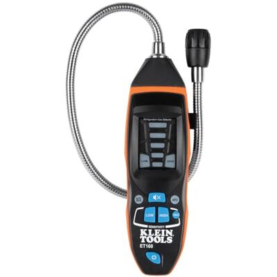 KLEIN TOOLS Koelmiddeldetector, detecteert gaslekken in aanwezigheid van CFK's, HFC's, HCFC's en mengsels zo laag als 100 PPM ET160 KLEIN TOOLS Koelmiddeldetector, detecteert gaslekken in aanwezigheid van CFK's, HFC's, HCFC's en mengsels zo laag als 100 PPM ET160