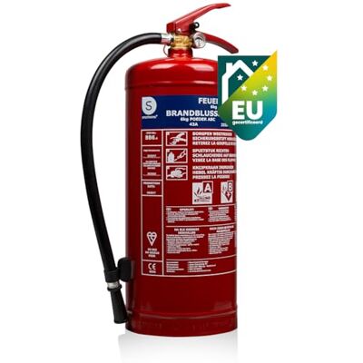 Smartwares Poederblusser 6 kg voor ABC-branden Geschikt voor voertuigen & huizen Inclusief muurbeugel FEX-15167 Smartwares Poederblusser 6 kg voor ABC-branden Geschikt voor voertuigen & huizen Inclusief muurbeugel FEX-15167
