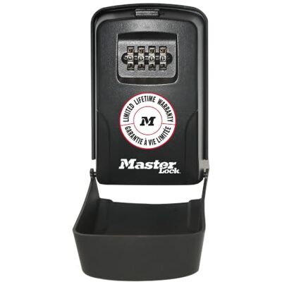 Master Lock Sleutelkluis Wandmontage met afneembare afdekking medium buiten, Montageset, voor Thuiskantoor Industrie 5430EURD Master Lock Sleutelkluis Wandmontage met afneembare afdekking medium buiten, Montageset, voor Thuiskantoor Industrie 5430EURD