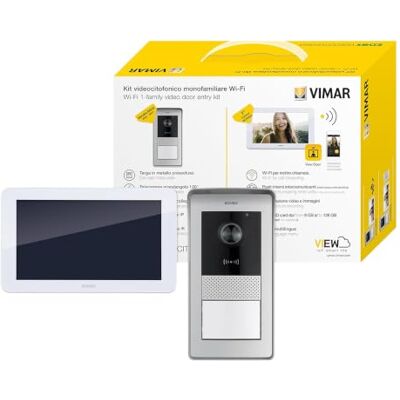 VIMAR K42945 video-deurintercomsysteem, wifi, 1-familie, touchscreen, handsfree, RFID-kenteken, voeding met verwisselbare stekkers EU-standaard, UK, USA, UIT, bevestigingsklemmen VIMAR K42945 video-deurintercomsysteem, wifi, 1-familie, touchscreen, handsfree, RFID-kenteken, voeding met verwisselbare stekkers EU-standaard, UK, USA, UIT, bevestigingsklemmen