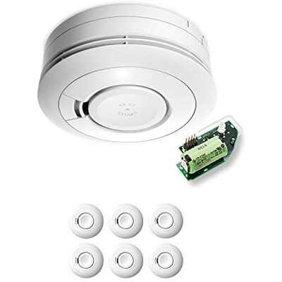 Ei Electronics Ei650RF 10 jaar draadloze rookmelder Zonder afstandsbediening, 6-pack Ei Electronics Ei650RF 10 jaar draadloze rookmelder Zonder afstandsbediening, 6-pack