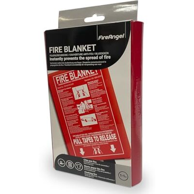 Fire Angel Blusdeken voor Keuken, Brandblusdeken voor Huis, Caravan, Camper, Brandwerende deken, Veiligheidsproducten, 1 x 1 Meter Fire Angel Blusdeken voor Keuken, Brandblusdeken voor Huis, Caravan, Camper, Brandwerende deken, Veiligheidsproducten, 1 x 1 Meter