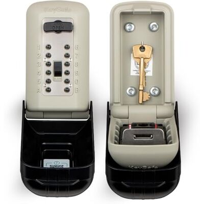 KeySafe SUPRA C500 Pro Sleutelkluis Hoge Beveiliging Politie Preferred Outdoor Aanvalbestendig Drukknop Wandgemonteerde Sleutelkluis. Vergrendeldoos voor sleutels, fobs, toegangskaarten KeySafe SUPRA C500 Pro Sleutelkluis Hoge Beveiliging Politie Preferred Outdoor Aanvalbestendig Drukknop Wandgemonteerde Sleutelkluis. Vergrendeldoos voor sleutels, fobs, toegangskaarten
