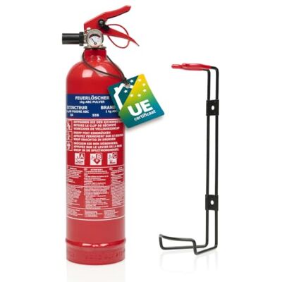 Smartwares Poederblusser 1 kg voor ABC-branden Geschikt voor voertuigen & huizen Inclusief muurbeugel FEX-18116 Smartwares Poederblusser 1 kg voor ABC-branden Geschikt voor voertuigen & huizen Inclusief muurbeugel FEX-18116