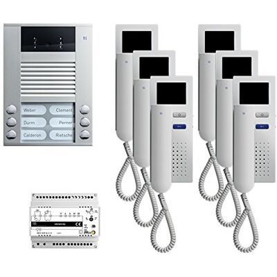 TCS PVE1560-0010 Video deurintercomsysteem - 6 knoppen, kleurenscherm TCS PVE1560-0010 Video deurintercomsysteem - 6 knoppen, kleurenscherm