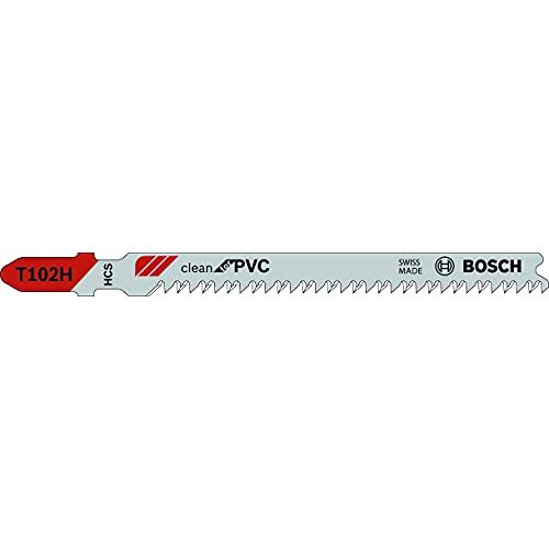 Bosch 5x decoupeerzaagblad T 102 H Clean for PVC (voor PVC-, PA-, PS-platen, accessoires Decoupeerzaag)