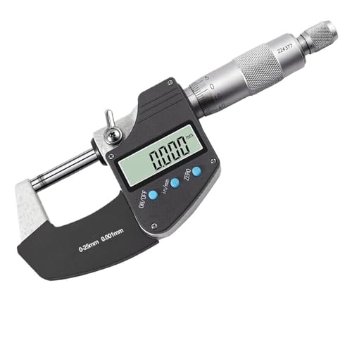 DUOCAI Digitale buitendiameter micrometer 0,001 mm 0-25 mm digitale micrometer met schaallijn elektronische buitenmicrometer 0,001 mm micrometer meter (kleur: 75-100 mm micrometer)