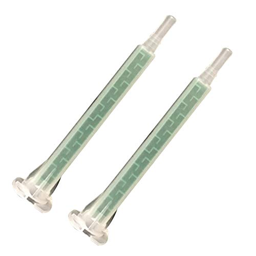 ZDYS 50 stks Epoxy Buizen Statische Mixer Nozzle Mengen Tip Epoxy Mengen Nozzle Tip of Statische Mixer Plastic Hars Mengen Tip voor 83mm AB Lijm Lijm Lijm Pistool Applicat