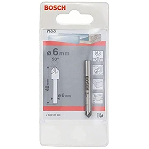 Bosch verzinkboor met 1/4 inch zeskantschacht Ronde schacht. 6 mm