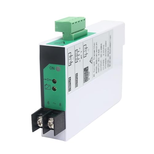 ZEEGII Transducer stroomsensor 1 in 1 uit AC0-20A AC0-1A 0-3A 0-5A 0-10A DC24V AC stroomzender transformator (kleur: 1 in 1 uit, maat: 0-5V_DC24V_0-2A)