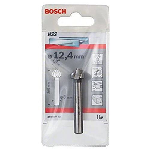 Bosch Pro verzinkboor met 1/4 inch zeskantschacht Ronde schacht. 12,4 mm