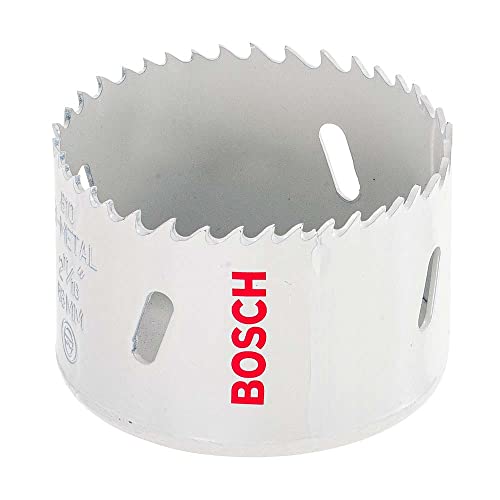 Bosch 2608580396 ringsnijder, HSS, bimetaal, voor standaard adapter, 14 mm, 9/16 inch 68 mm grijs