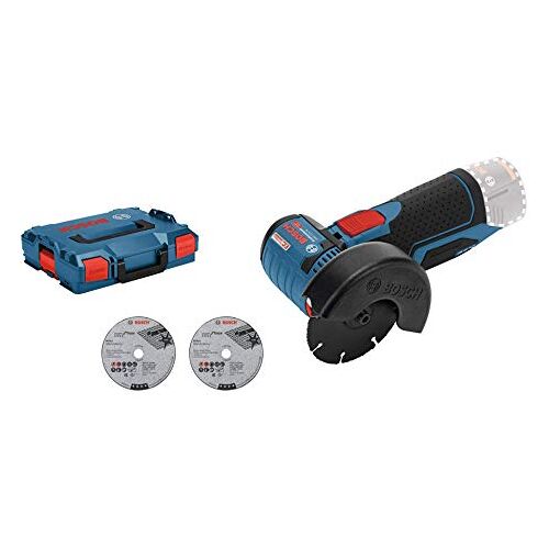 Bosch 12V System haakse accuslijpmachine GWS 12V-76 (3 doorslijpschijven, schijfdiameter: 76 mm, zonder accu's en oplader, in L-BOXX)