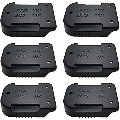 Balawin 6-Pack Batterijhouder voor 18V-Batterij, Ook voor 18V-Batterijhouder/Riemclip, Wandbatterijhouder