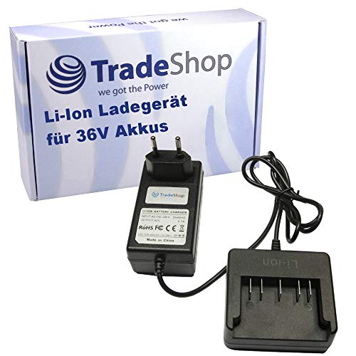 Trade-Shop Acculader voor Bosch 36 V Li-Ion accu's 2607336173, BAT810, BAT818, BAT836, BAT840, D-70771 vervangt AL 3640 CV BC830 / laadstation, voeding