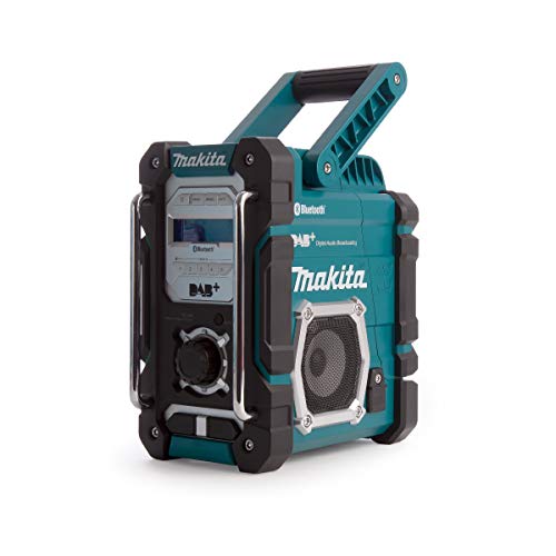 Makita DMR112 Accu-Bouwplaatsradio 7,2V 18V Met DAB+ En Bluetooth, Zonder Accu en Oplader, Turkoois