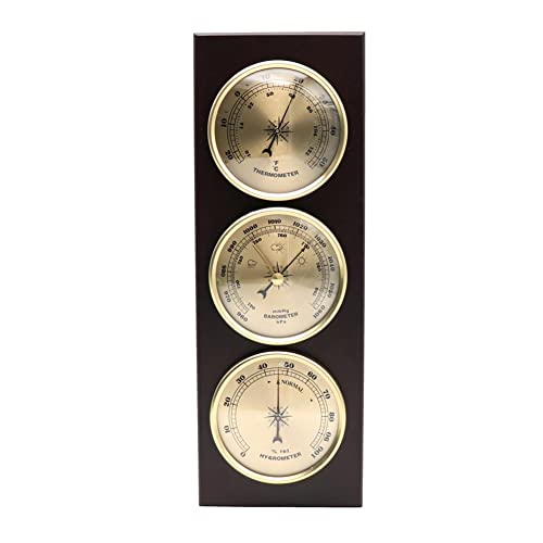 JINYISI barometer thermometer hygrometer, barometer binnen, outdoor barometer, weerbarometer, barometers voor de muur thuis