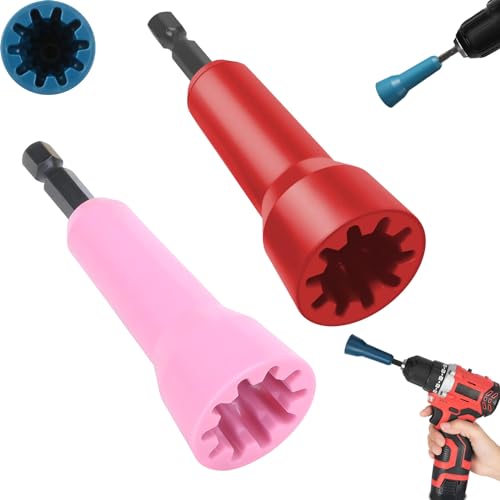 YIYANGnn Draaddraaigereedschap, Nieuw Draaddraaigereedschap Stripgereedschap, Elektricien Draaddraaigereedschap, Zeskanthandvat Voor Boren, Draaddraaigereedschap Voor Boor,red+pink