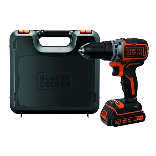 Black & Decker BL186K Accuboormachine, boormachine (18 V 1,5 Ah, borstelloze 2-versnellingsbak, 1 stuk)