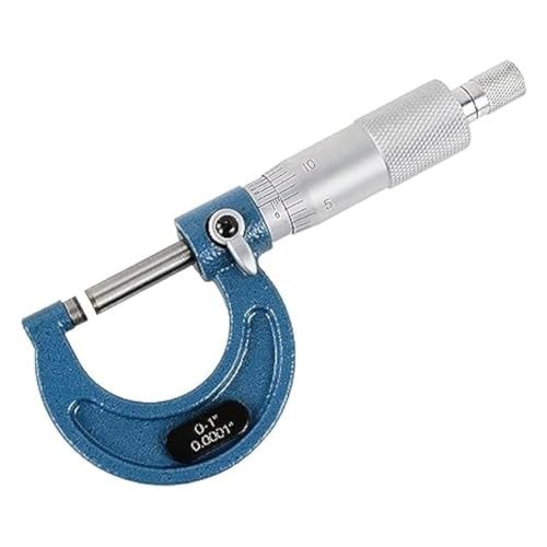 Kivvlbzeq Buiten Micrometer, 0-1 Inch Machinist Micrometer, 0.0001In Graduation Micrometer Set, Precisie Micrometer Machinist Tool Gemakkelijk Installeren