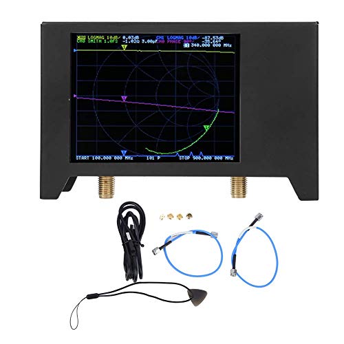 Fafeicy Antenneanalysator 2,8 inch scherm, met Shell-netwerkanalysetool SAA2 NanoVNA V2, 50 KHz-3GHZ 320 x 240 legering antenneanalysekit