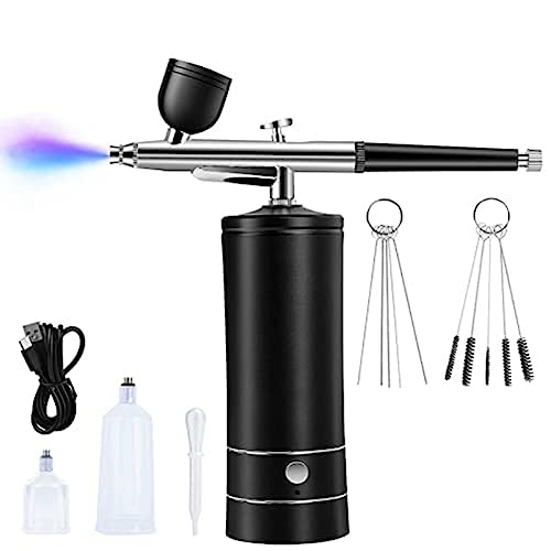 SRMAN 1 Set Airbrush Kit Oplaadbare Draadloze Airbrush Compressor 30PSI Hoge Druk Draagbare Handheld Airbrush Airbrush Set