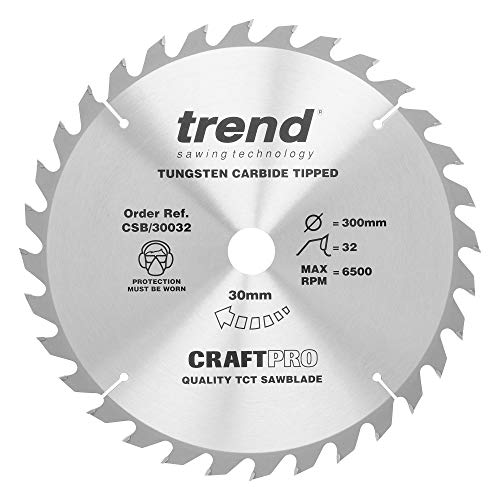 TREND CSB/30032 Ambachtelijke zaagblad 300MM X 32T X 30MM